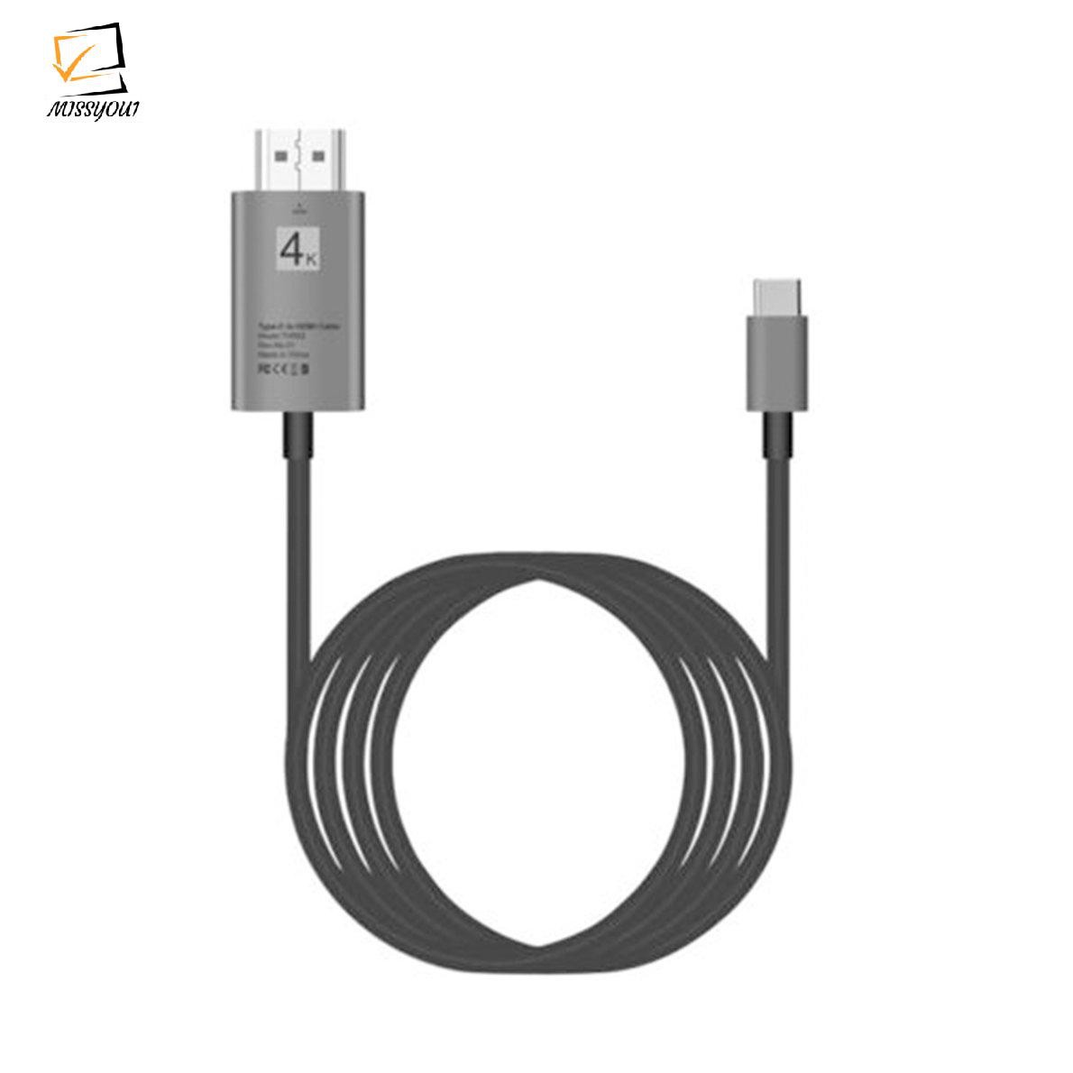 Cáp Chuyển Đổi Usb-C Type-C Sang Hdmi Hdtv 4k Cho Samsung S9 S8 Note 8 Macbook