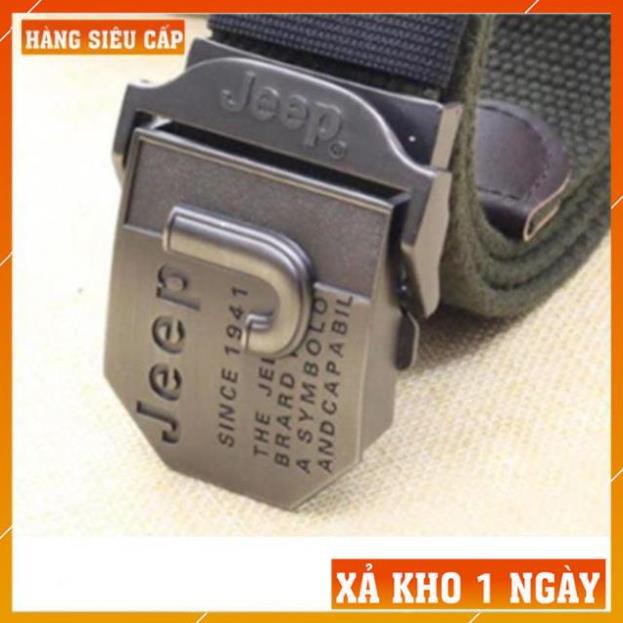 [FreeShip – Xả Kho 1 Ngày] Thắt Lưng Nam LÍNH Mỹ JEEP Cao Cấp - Dây Nịt Nam Quân Đội Vải Bố Đẹp