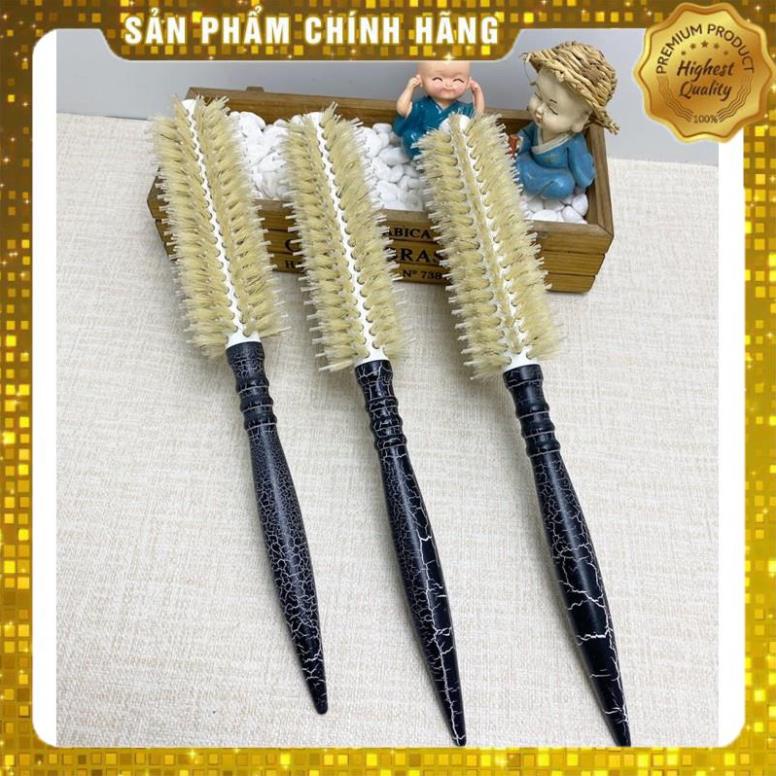 Lược tròn tạo kiểu cán gỗ (lô sấy tạo kiểu) chuyên nghiệp
