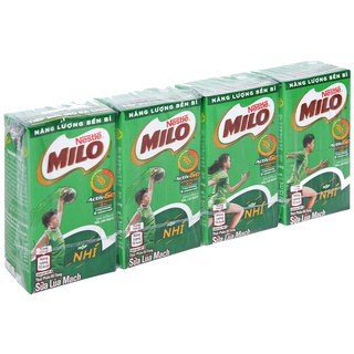 Thức uống lúa mạch Milo Active Go vỉ 4 hộp 110ml/ 180ml