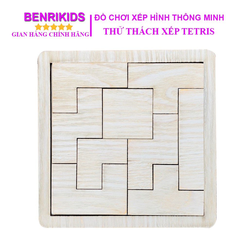 Đồ Chơi Gỗ Thông Minh,Xếp Hình Tư Duy Logic Board Game Thử Thách Trí Tuệ Benrikids