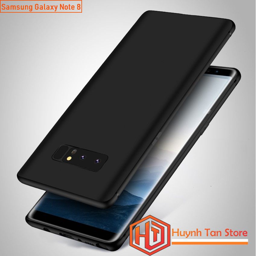 Ốp lưng TPU màu dẻo đen Samsung Note 8 thiết kế mỏng dẻo ôm sá | BigBuy360 - bigbuy360.vn