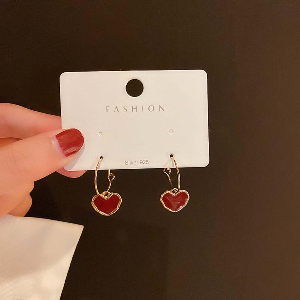 Khuyên Tai Móc Hình Trái Tim Thời Trang Hàn Quốc Ngọt Ngào VANES1 Dành Cho Bạn Nữ