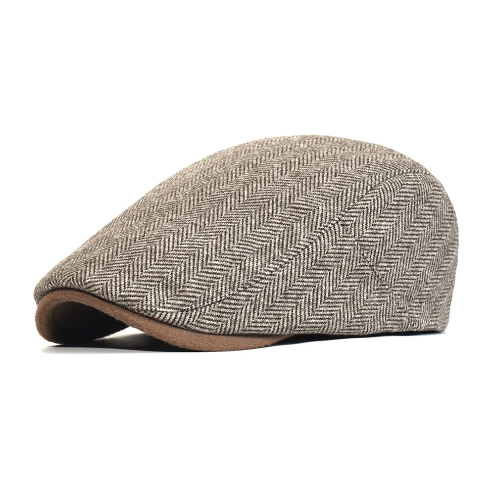 Mũ Beret Họa Tiết Sọc Phong Cách Vintage Thời Trang Cho Nam Nữ