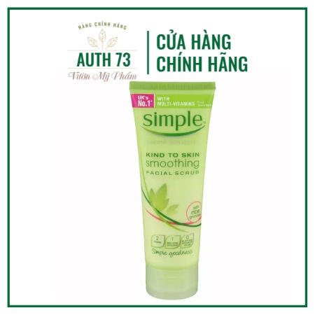 Tẩy Da Chết Simple Smoothing Facial Scrub – 75ml