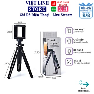 Giá đỡ chụp ảnh điện thoại tripod 3 chân 3110 chân ngắn, tương thích với nhiều dòng máy, đa năng tiện dụng