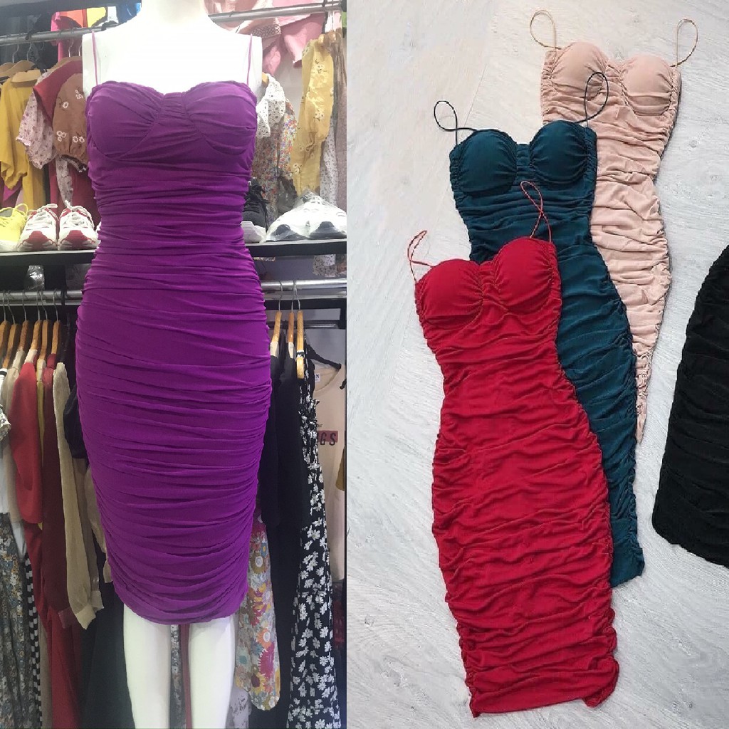 Đầm ôm body hai dây tôn dáng sang chảnh DV53 | BigBuy360 - bigbuy360.vn