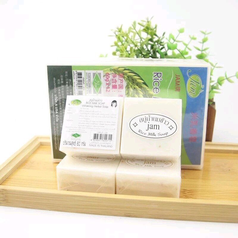 Xà Phòng Cám Gạo Sạch Mụn,Trắng Da Thái Lan JAM RICE MILK SOAP | BigBuy360 - bigbuy360.vn