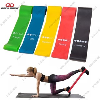 Bộ 5 dây đàn hồi miniband đa năng, tập Yoga, tập Gym cao cấp - DONGDONG