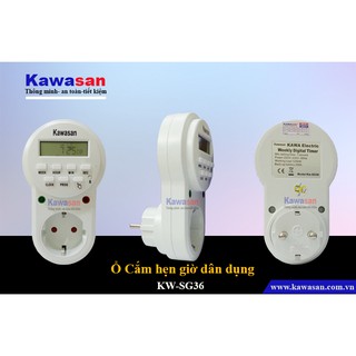 CÔNG TẮC HẸN GIỜ Ổ CẮM - DẠNG KỸ THUẬT SỐ KAWASAN KW-SG36
