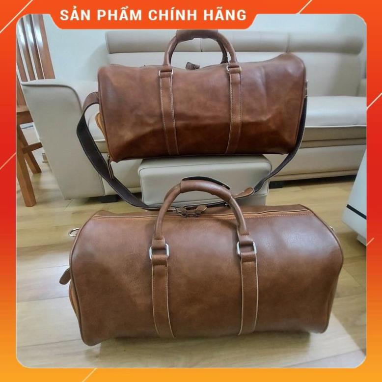 Túi Xách Da bò Du Lịch Nam Nữ Cỡ Lớn Gấp Gọn Đẹp giá Rẻ Kiểu Túi Chống Da Mềm Chống Nước Có Ngăn Để Giầy Riêng TUI-01