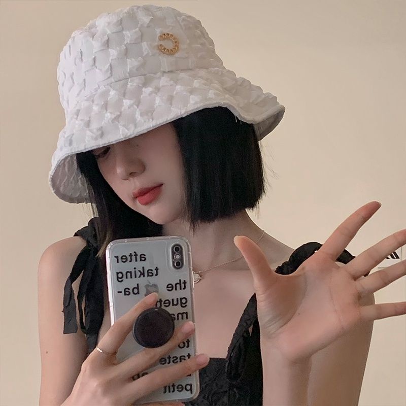 Mũ Tai Bèo Họa Tiết Ô Vuông Tag Chữ C