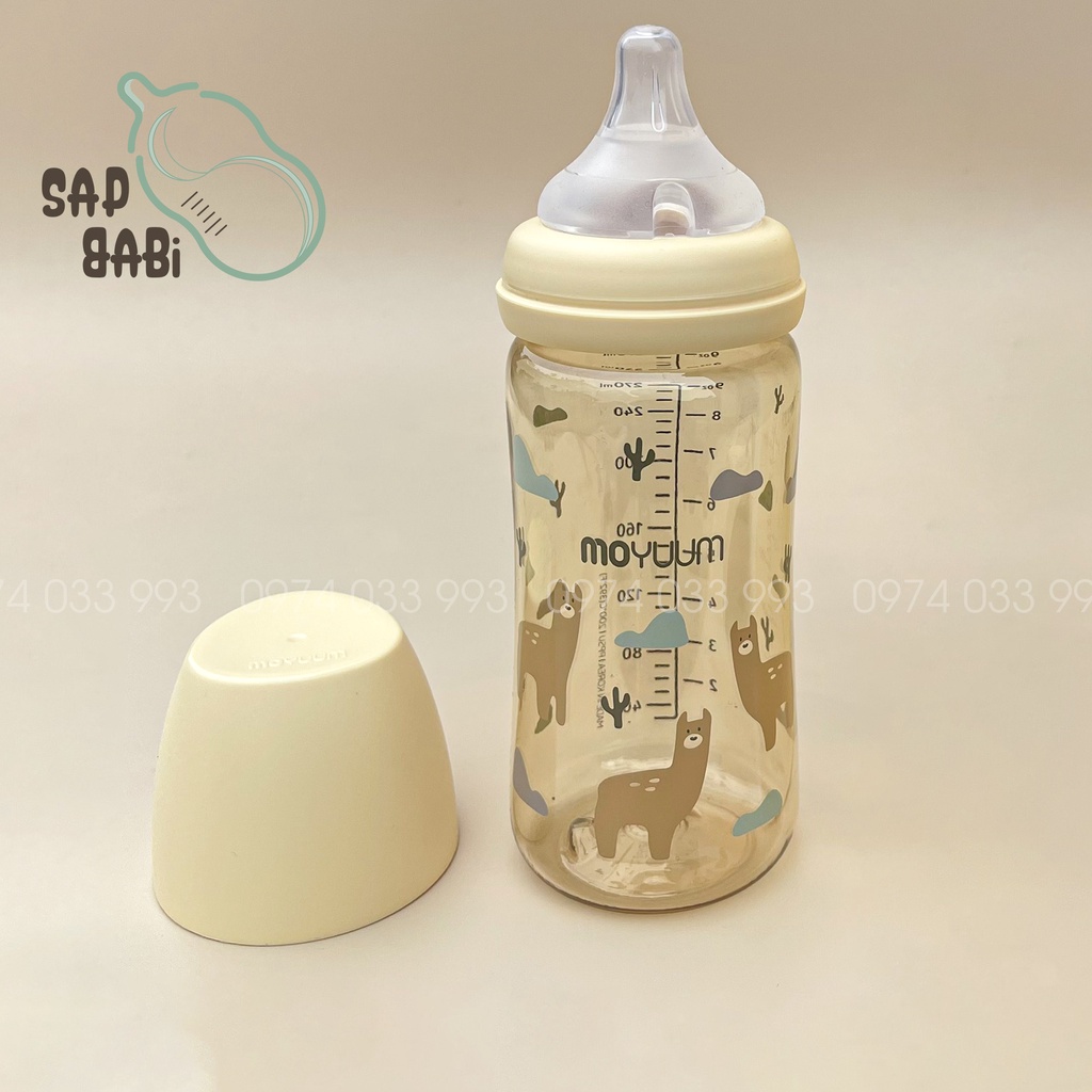 Bình sữa Moyuum Lạc Đà, Moyuum Vàng, Moyuum Llama Edition 170ml - 270ml