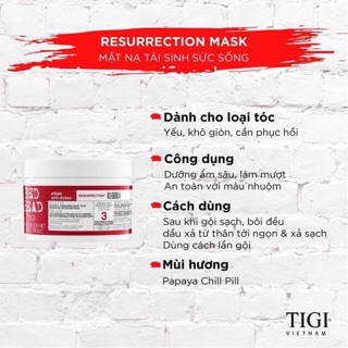 Mặt nạ dưỡng tái sinh Tigi Bed Head Treatment Mask 200ml
