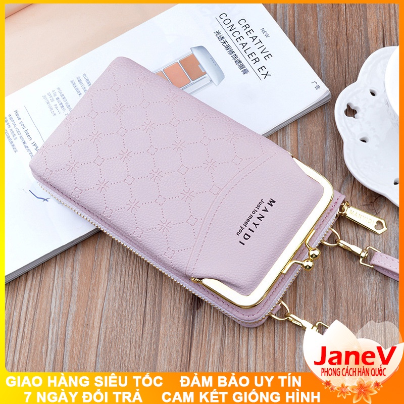 Ví Cầm Tay Nữ Dài Đeo Chéo Cao Cấp Sang Trọng Phong Cách Hàn Quốc TVNN397