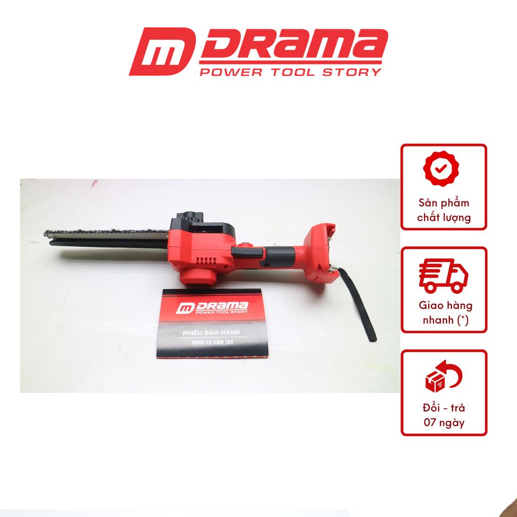 Thân Máy Cưa Xích 8 inh Dùng Pin DRAMA Chân Pin Phổ Thông Không Chổi Than