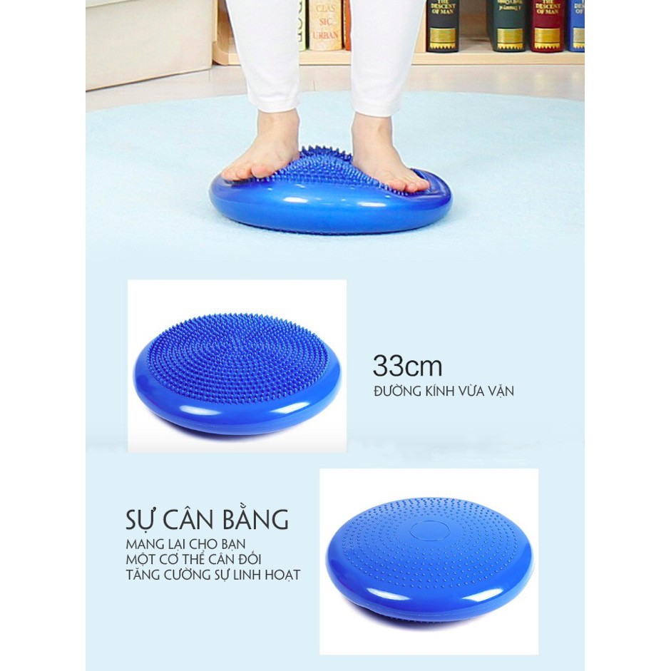 Đệm tập Yoga thăng bằng Có Gai 33cm