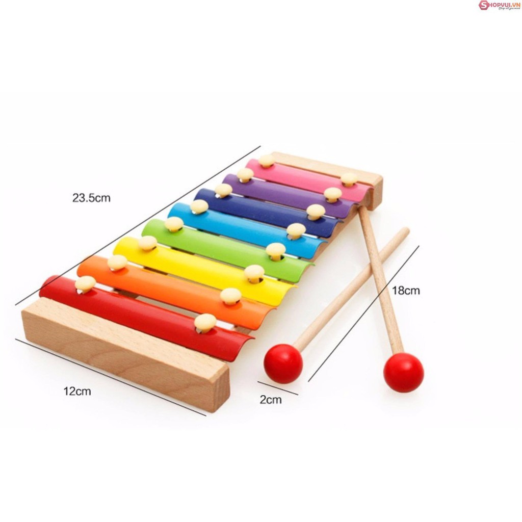 [ Hot ] Nhạc cụ Đàn Gõ Xylophone 8 Thanh Cho Bé