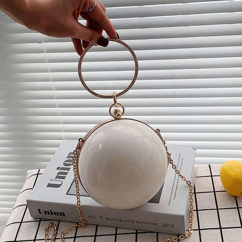 Túi xách đeo vai IELGY dạng tròn độc đáo thời trang cá tính dành cho nữ