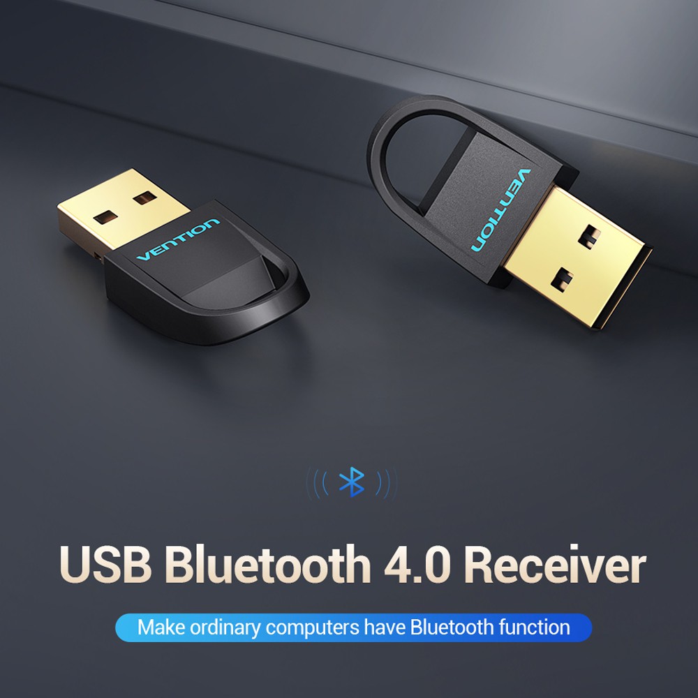 USB bluetooth 4.0 chính hãng Vention dùng kết nối máy tính với tai nghe, loa bluetooth