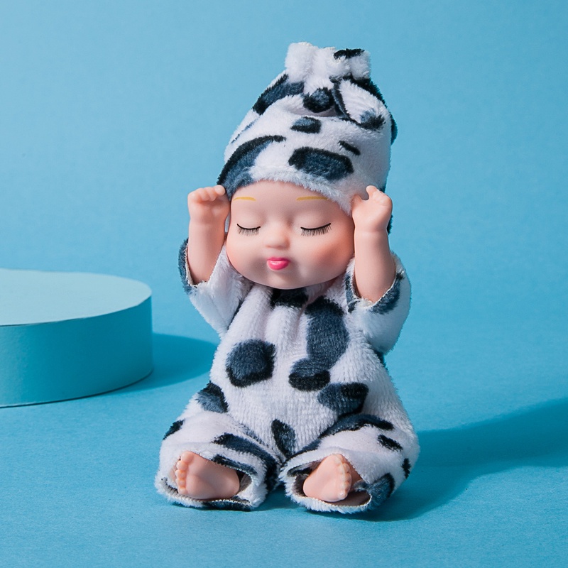 Mới Búp Bê Em Bé Đang Ngủ Kích Thước 11cm Dễ Thương Dùng Làm Quà Tặng Sinh Nhật Cho Bé