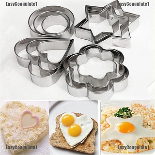 Set 1 / 12 Khuôn Chiên Trứng Bằng Thép Không Gỉ