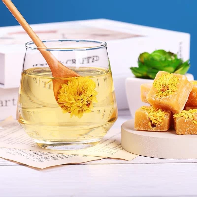 Trà hoa cúc đường phèn mật ong - thanh nhiệt, đẹp da, đẹp dáng, ngủ ngon | Bột Natural