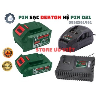 PIN SẠC HỆ PIN D21 DEKTON DÙNG CHO TẤT CẢ DÒNG MÁY HỆ SINH THÁI D21 BẢO HÀNH 6 THÁNG GIA TỐT