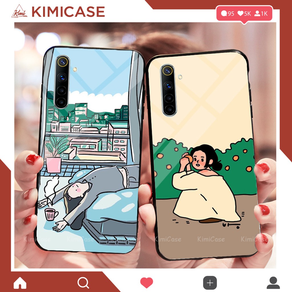 ỐP OPPO A91 / RENO 3 KÍNH CƯỜNG LỰC BỘ NỮ ( VIDEO QUAY THẬT )