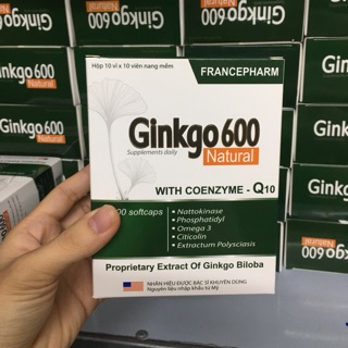 Viên uống bổ não Ginkgo 600 Natural
