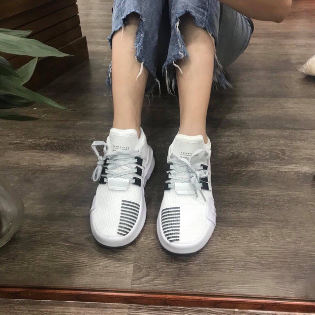 [FULL BOX+VIDEO] Giày Sneaker EQT Đen Trắng Phản Quang