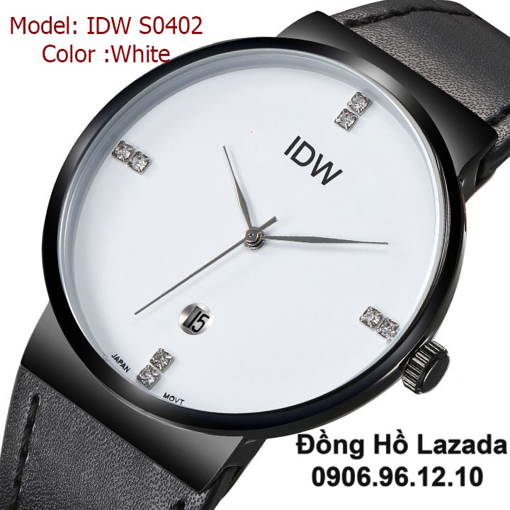 Đồng hồ nam kính sapphire chống trầy chống nước máy nhật dây da bò cao cấp AS0401 (Nhiều màu lựa chọn)