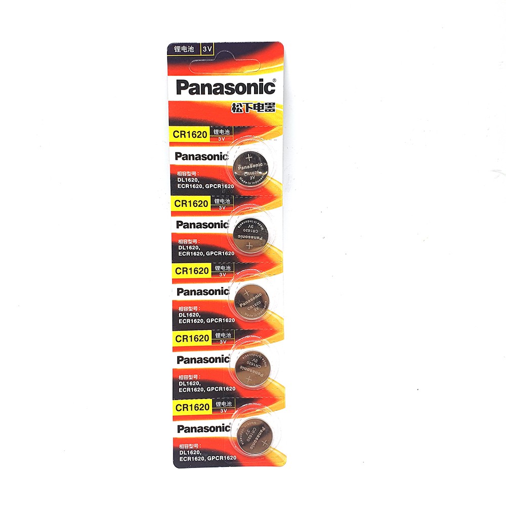 Vỉ 5 viên pin cúc Panasonic CR1632/ CR1620/ CR1616/ CR1220 - Panasonic chính hãng