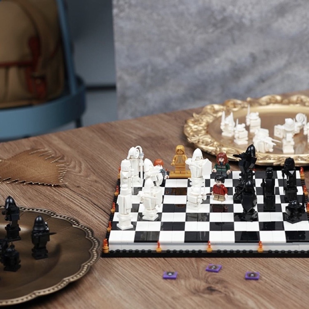 Đồ chơi lắp ráp 6056 A1028 1288 Hogwarts™ Wizard’s Chess Mô hình Bộ cờ Harry Potter