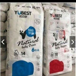 BỈM YUBEST ANGEL/ NATURAL ( DÁN/QUẦN) CHUẨN NỘI ĐỊA TRUNG QUỐC, ĐỦ SIZE S132/S90/M108