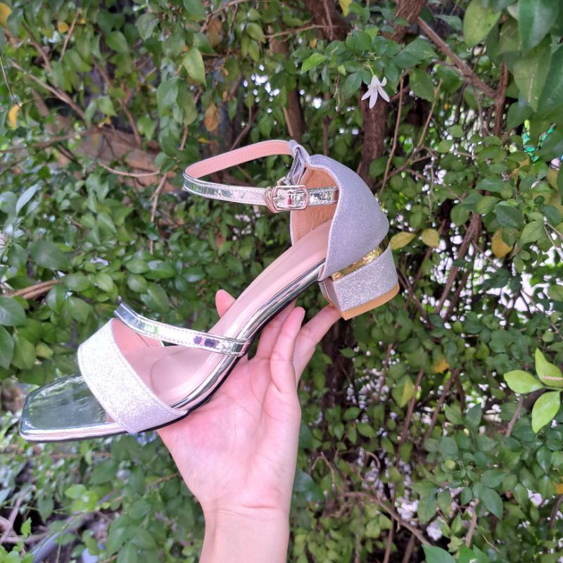 Giày sandal cao gót big size size lớn ngoại cỡ cao 3cm 40 41 42 43