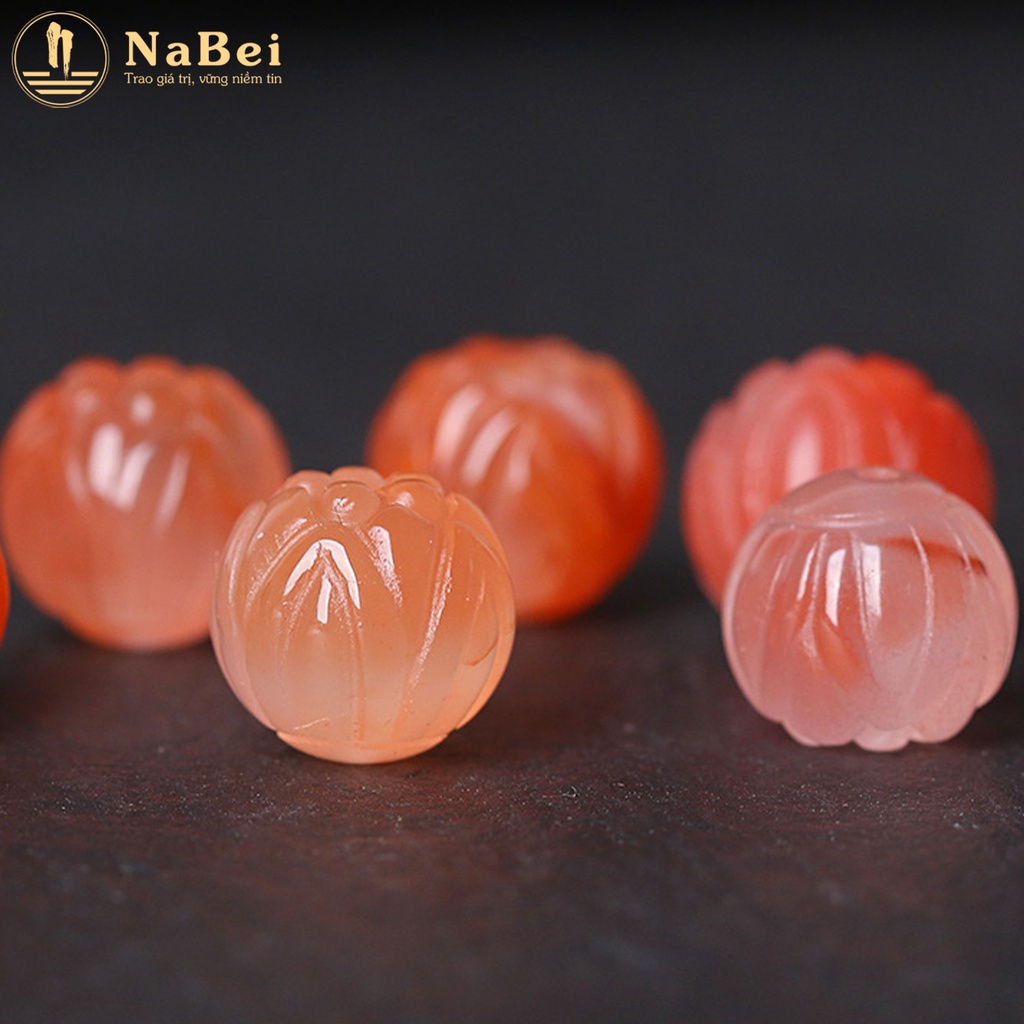 Charm Đá Mã Não Nam Hồng Tự Nhiên Phù Hợp Cho Nam Nữ Mệnh Hỏa, Thổ NB286 - Phong Thủy NaBei Store