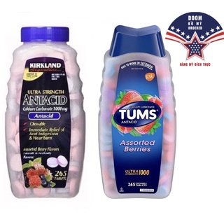 [HÀNG MỸ] Thực phẩm hỗ trợ dạ dày Kirkland Ultra Strength Antacid - Viên nhai (265 viên)