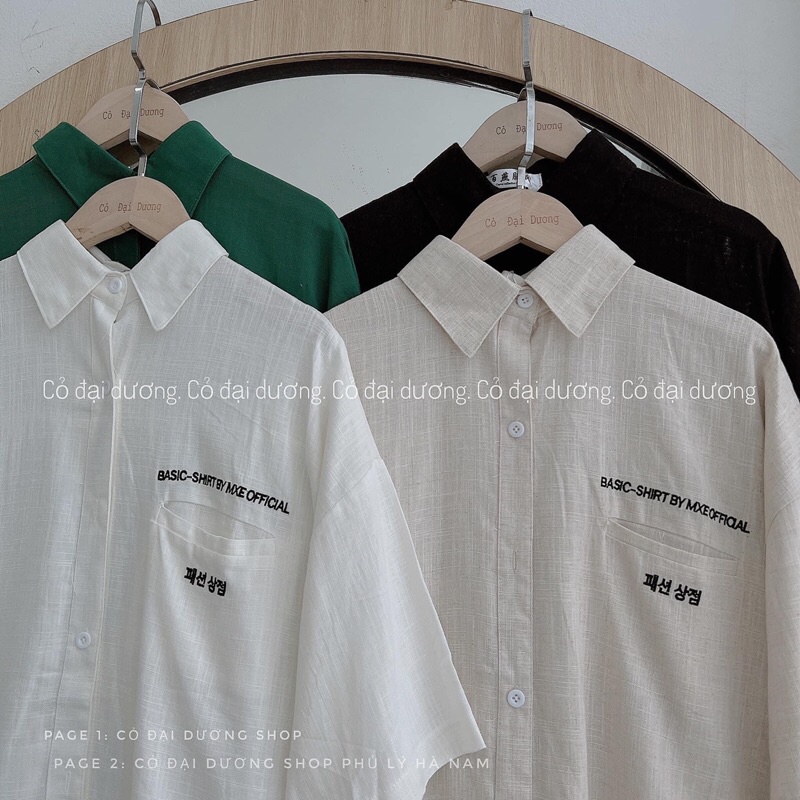áo sơ mi thêu basic 26501