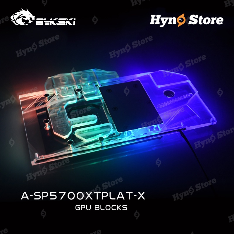 Block VGA Bykski RX5700XT Nitro+ Tản nhiệt nước custom Hyno store