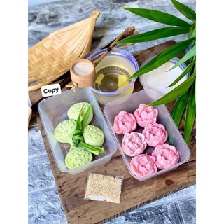 set khuôn silicon sen chè trôi nước(giao màu ngẫu nhiên)