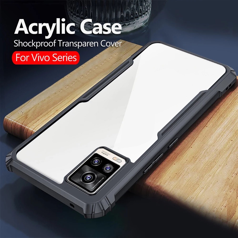 Ốp Lưng VIVO Acrylic Case Chống Sốc Chống Va Đập V20 SE V21e Y20 Y20i V19 Neo V17 Pro Y17 Y15 Y12 Y11 Y12s Y11s