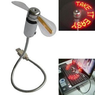 Quạt USB 2 cánh chạy chữ led