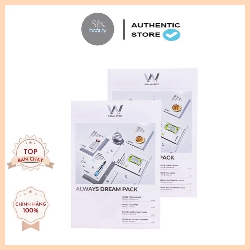 Mặt nạ Wonjin Mix 15 miếng mới nhất 2020