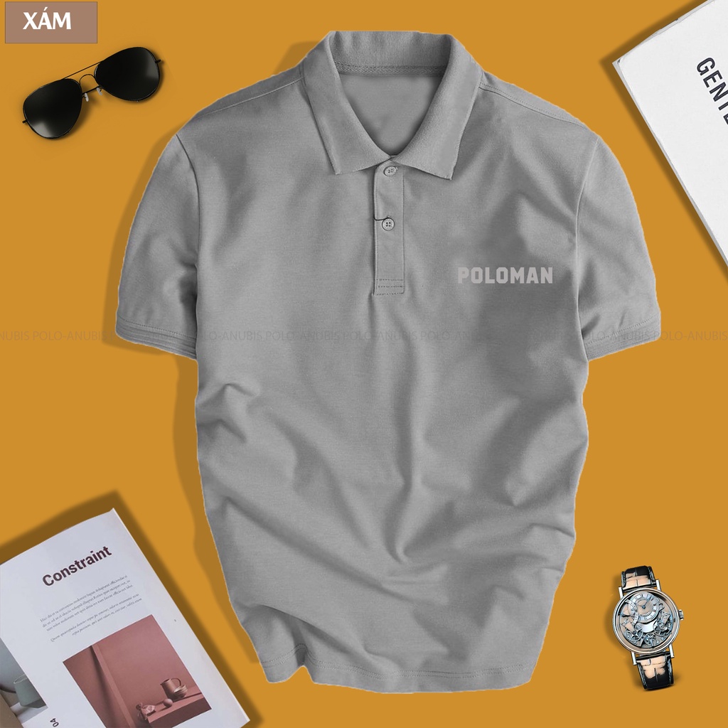 Áo polo POLOMAN nhiều màu - unisex nam nữ tay lỡ basic