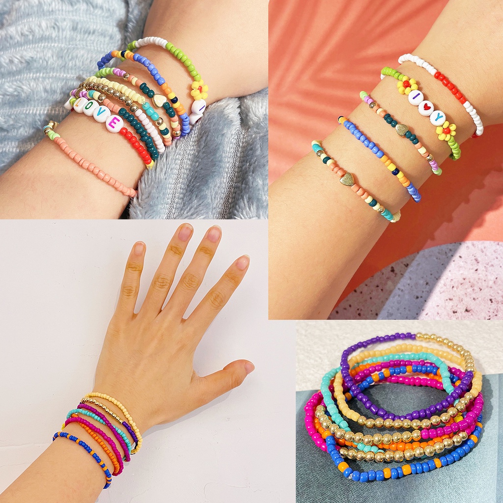 Túi 1000 Hạt Charm Bằng Kính 3mm Dùng Làm Trang Sức DIY