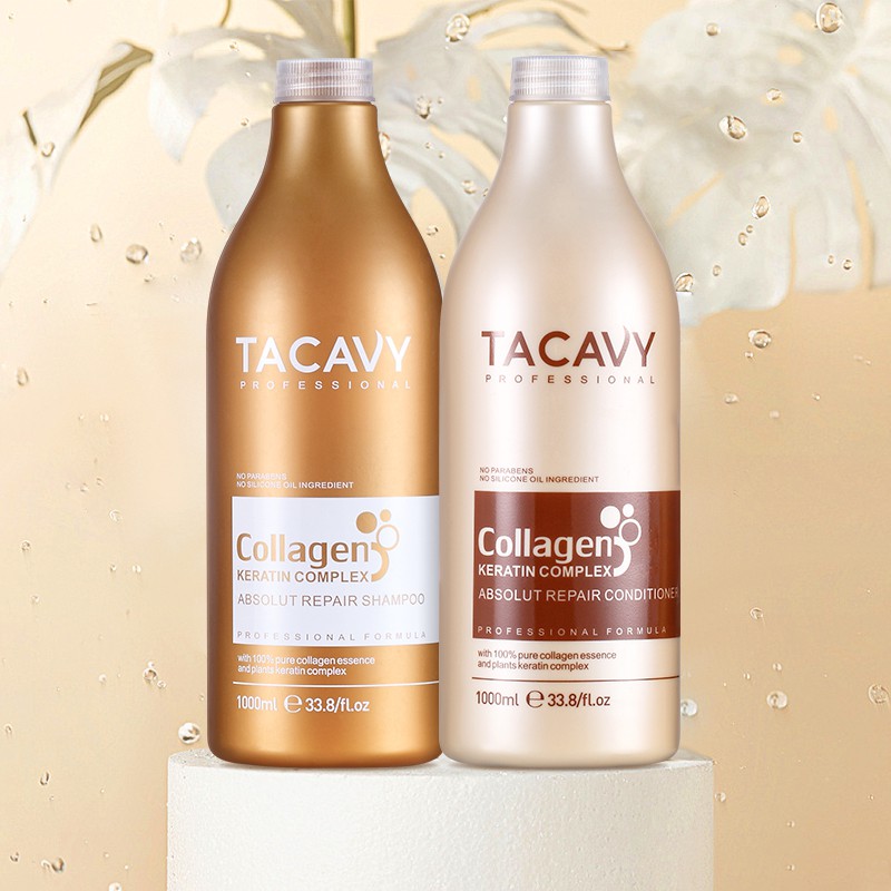 Cặp Dầu Gội Xả Tacavy 1000ML Phục Hồi Tóc Hư Tổn, Khô Xơ, Gãy Rụng