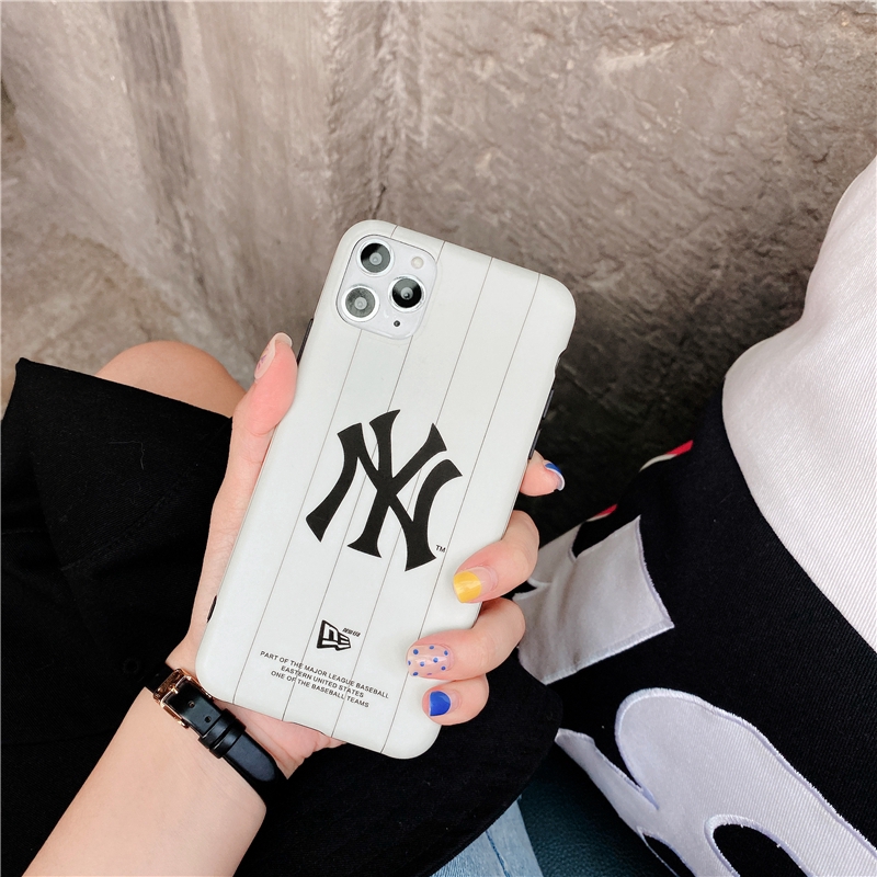 Ốp điện thoại cứng / mềm họa tiết NEW YORK YANKEES cho iPhone 6 6s 6plus 7 8plus X XS XR XSMAX 11 11Pro 11ProMax