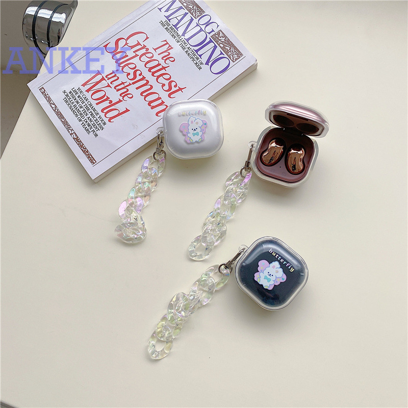 Samsung Galaxy Buds 2 / Buds Pro / Buds Live Ốp bảo vệ TPU silicone mềm hình thỏ cho tai nghe không dây