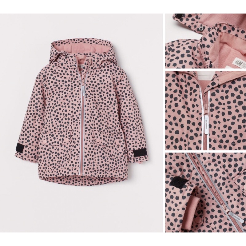 Áo khoác có mũ ấm áp tông hồng săn sale China sz 4-5y, 5-6y